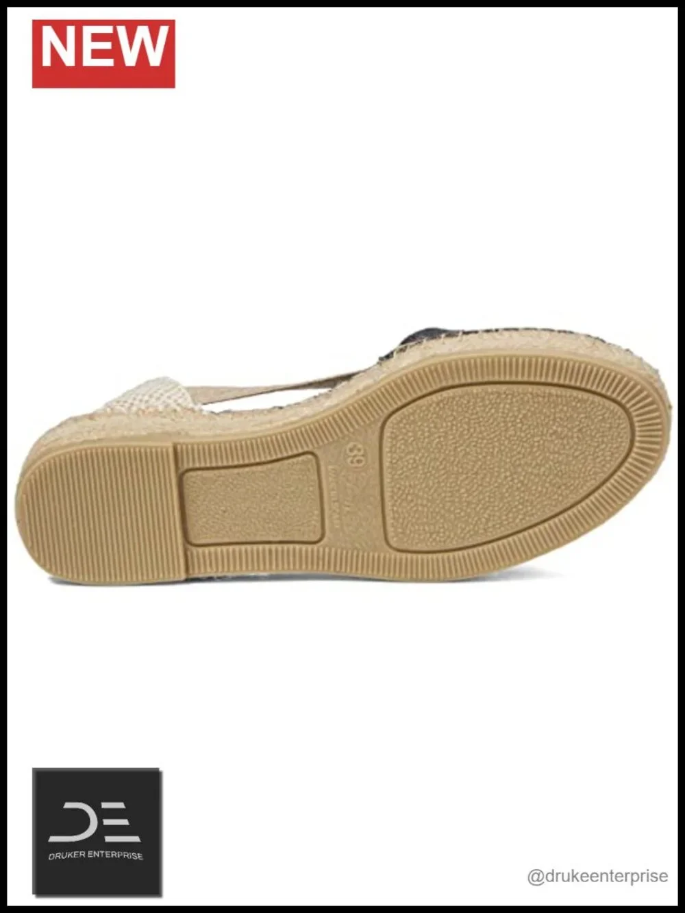 Women's Espadrille Wedge Sandals with Ankle Strap - Hand Crafted in Spain -